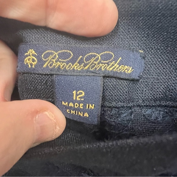 Brooks Brothers Embroidered Linen Maxi Skirt size 12 - Picture 4 of 12